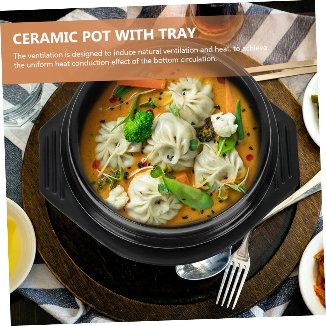 Горшок для бибимбапа керамический антипригарный, фото №5