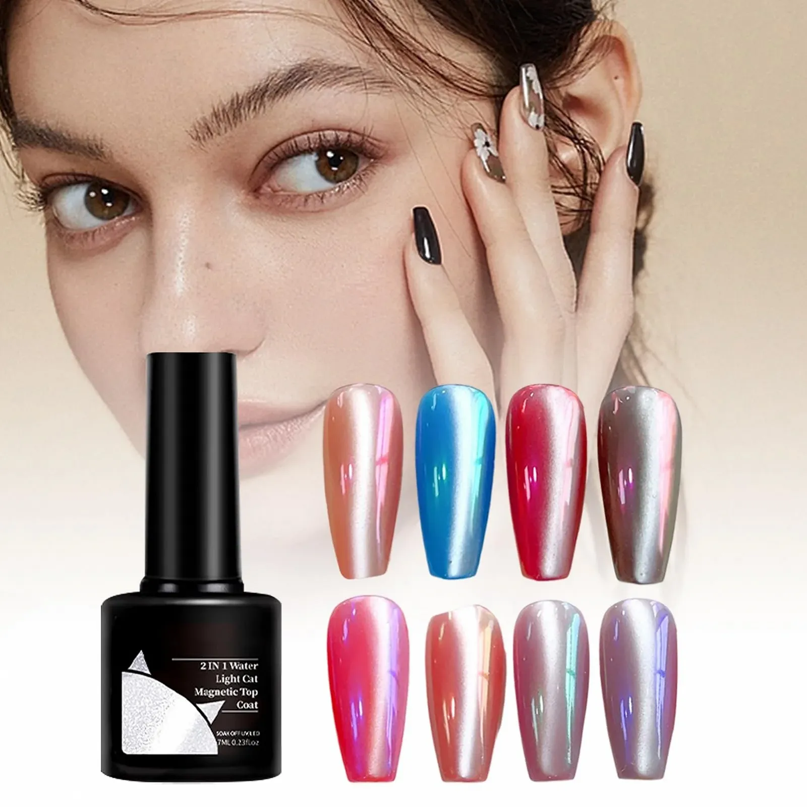 Гель-лак 7 мл 2 в 1 Блестящий верхний слой для маникюра Цвет, фото №3 Гель-лак 7 мл 2 в 1 Блестящий верхний слой для маникюра Цвет, фото №3