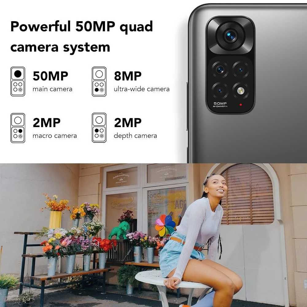 Смартфон Xiaomi Redmi Note 11 64 ГБ 4 ГБ RAM Dual SIM Graphite Grey, фото №2 Смартфон Xiaomi Redmi Note 11 64 ГБ 4 ГБ RAM Dual SIM Graphite Grey, фото №2