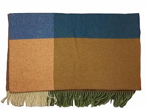 Покривало З Шерсті Ягняти John Hanly Традиційний Візерунок 137 x 180 см (плюс бахрома 7 см) synthetic.ua - Фото 1