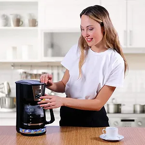 Капельная кофеварка Any Morning H21515B 2 л Черная synthetic.ua - Фото 1