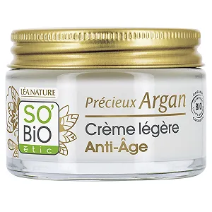 Купити Денний крем LÉA NATURE SO BIO ÉTIC Precious Argan Light Anti-Ageing з аргановою олією та гіалуроновою кислотою, 50 мл - Фото 1 Денний крем LÉA NATURE SO BIO ÉTIC Precious Argan Light Anti-Ageing з аргановою олією та гіалуроновою кислотою, 50 мл - Фото 1