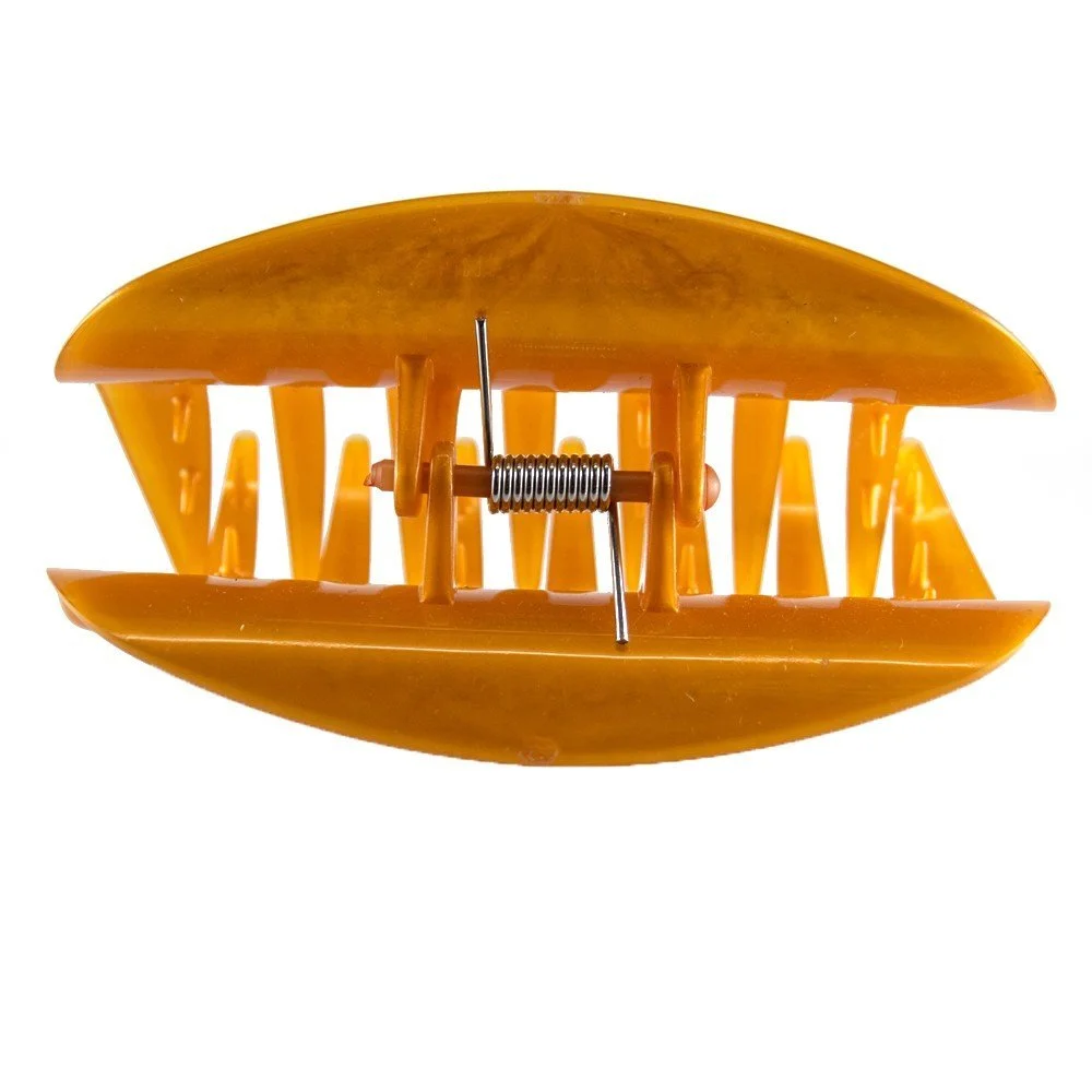 Краб для волосся Welovebeads Великий CS602 Оливкове золото 10 см, фото №2