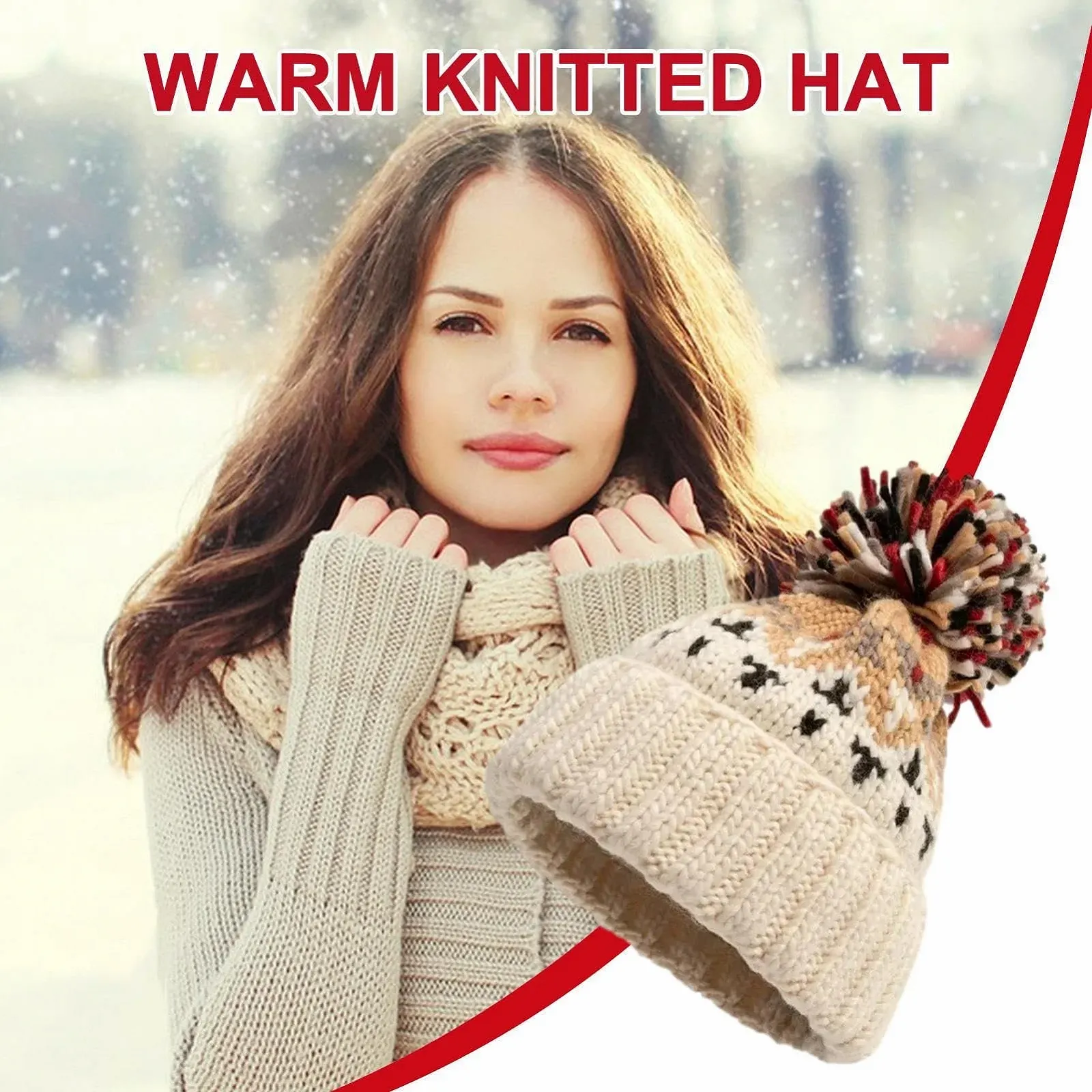 Шапка с помпоном Lnhgh, фото №3 Шапка с помпоном Lnhgh, фото №3