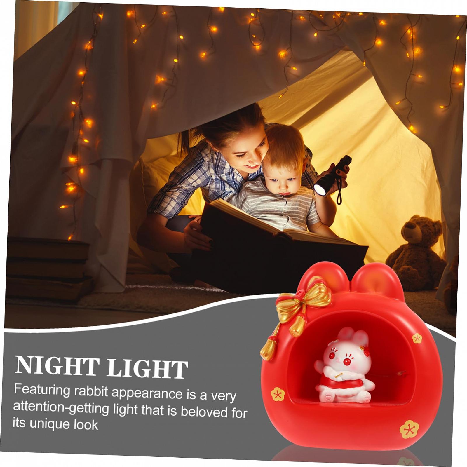 Світильник ABOOFAN Luminous Resin Gifts Room Year Night Light Кавайний дитячий лампа, фото №5