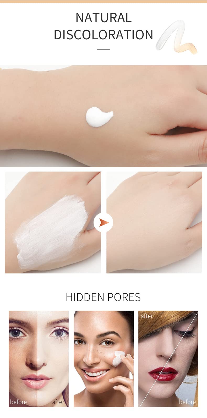 Тональна основа Flawless Змінююча колір Чарівний Рідка повне покриття Довготривала Основа Нюдовий зволожуючий рідкий покриття Консилер, фото №6