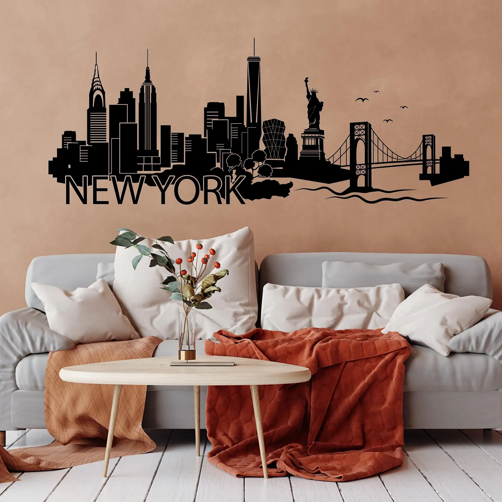 Настенная наклейка Loft New York Skyline, фото №1
