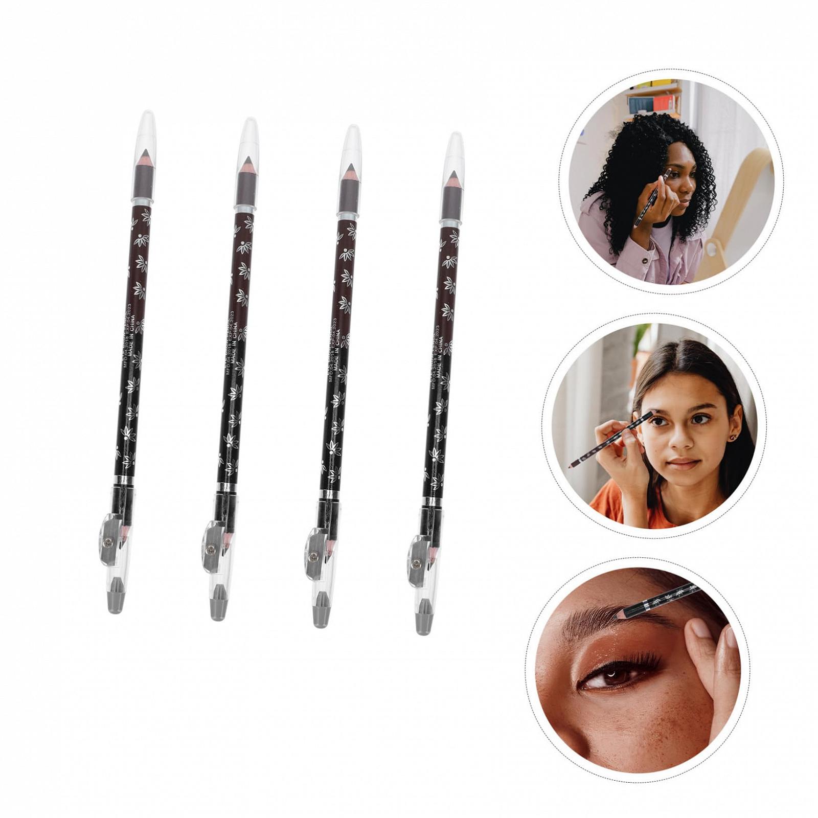 Карандаш для бровей Angoily Двусторонний 12 шт Черный, фото №5