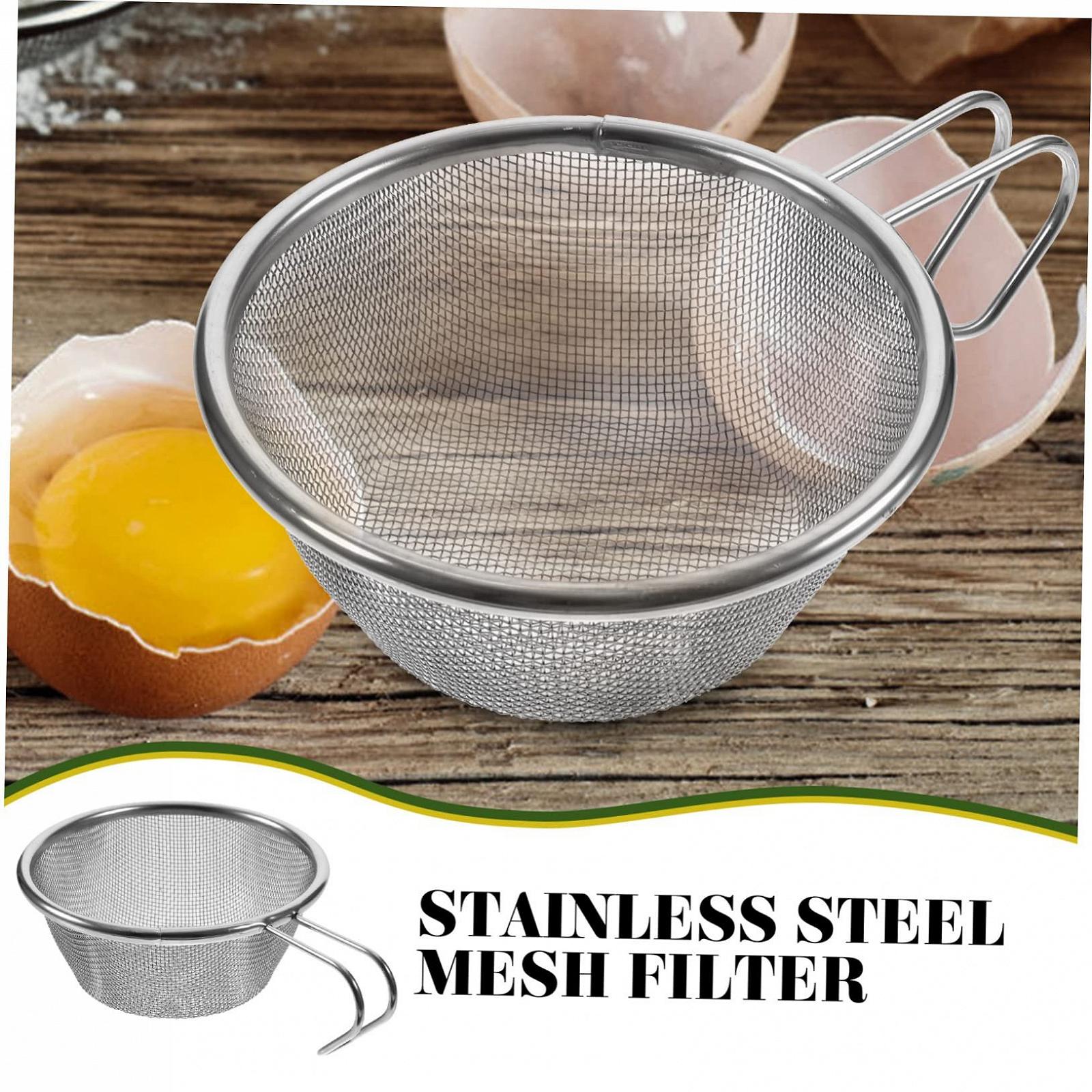 Сито VANZACK 5St Syrah Mesh-Löffel для процеживания йогурта, напитков, кофе, чая, из нержавеющей стали, фото №6