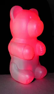 Настольная декоративная лампа Xenon Nikki Bear LED Light 12 Volt Dimmable Красный - Фото 1