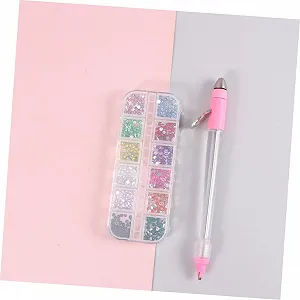 Инструмент для маникюра Housoutil Набор для DIY маникюра, украшения для ногтей, аппликатор страз для ногтей, аксессуары для красоты ногтей Розовый synthetic.ua - Фото 1