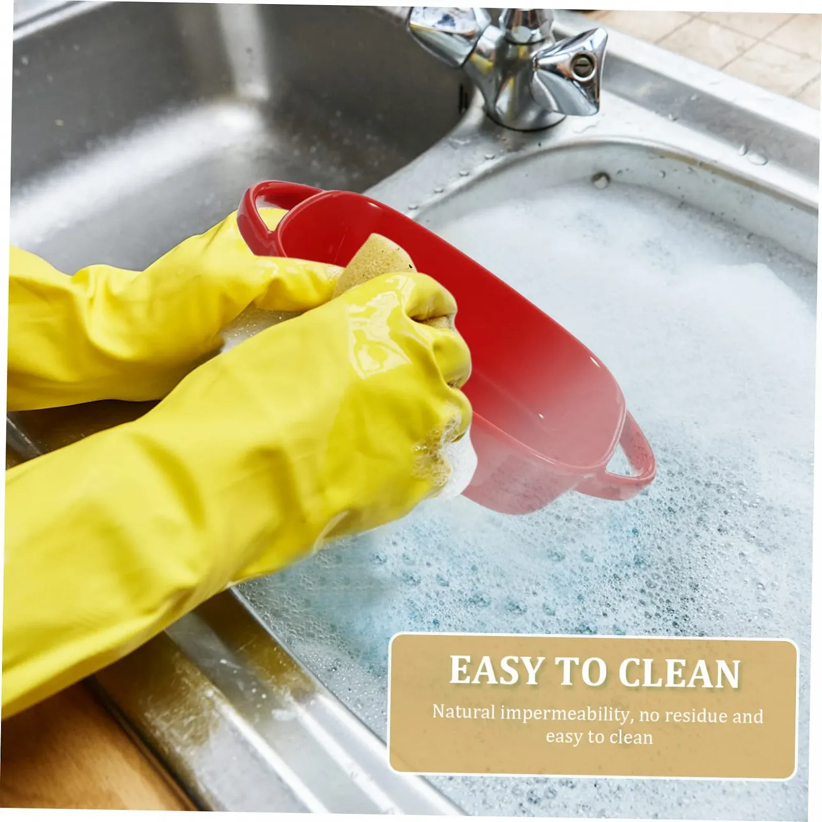 Форма для запекания SOIMISS керамическая с двойными ручками жаростойкая, фото №3