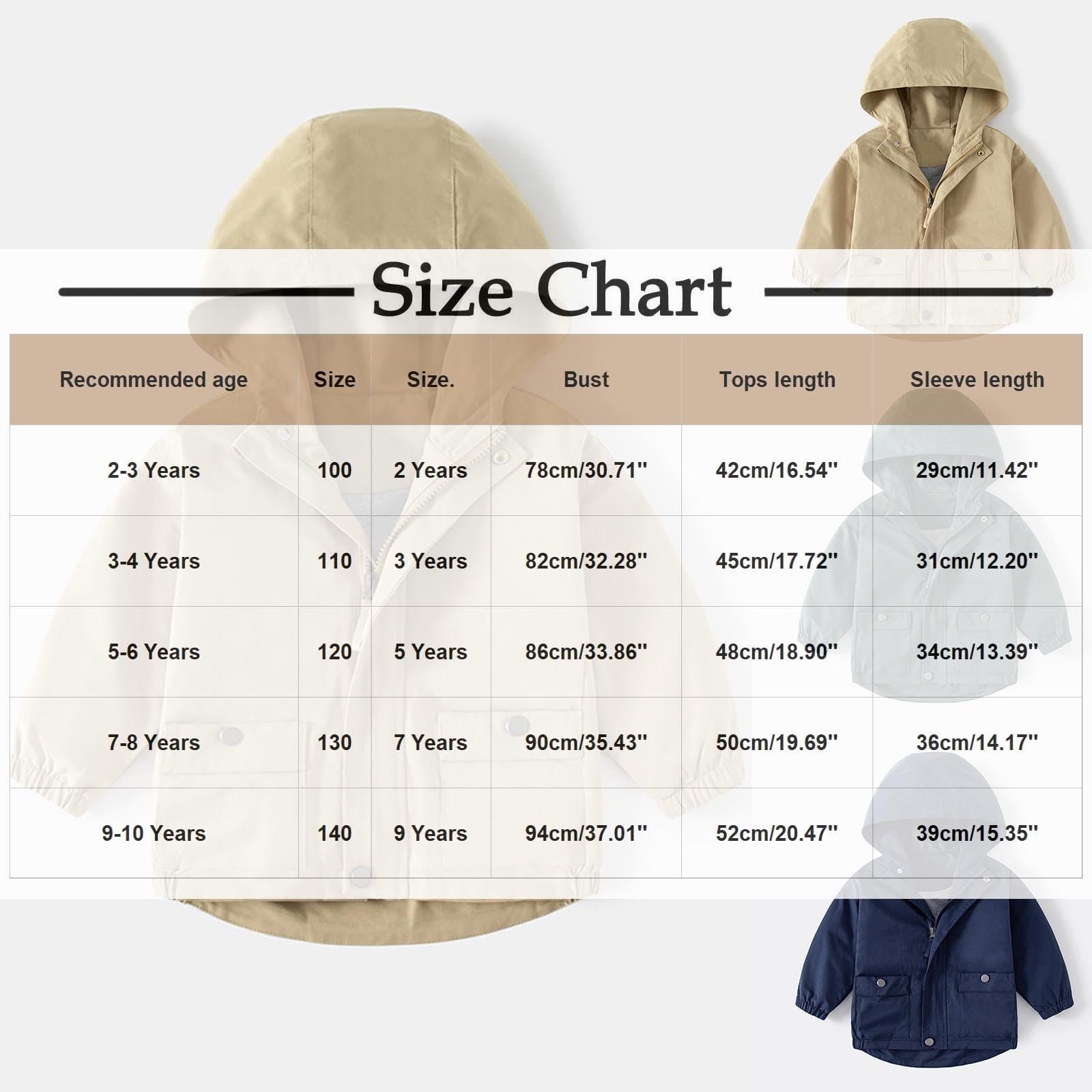 Детская однотонная куртка Langarm Kapuzenmantel Zip Jacket для детей среднего и старшего возраста с карманами, повседневная верхняя одежда, удобная свободная куртка, ветрозащитный верх (2-10 лет), фото №2 Детская однотонная куртка Langarm Kapuzenmantel Zip Jacket для детей среднего и старшего возраста с карманами, повседневная верхняя одежда, удобная свободная куртка, ветрозащитный верх (2-10 лет), фото №2