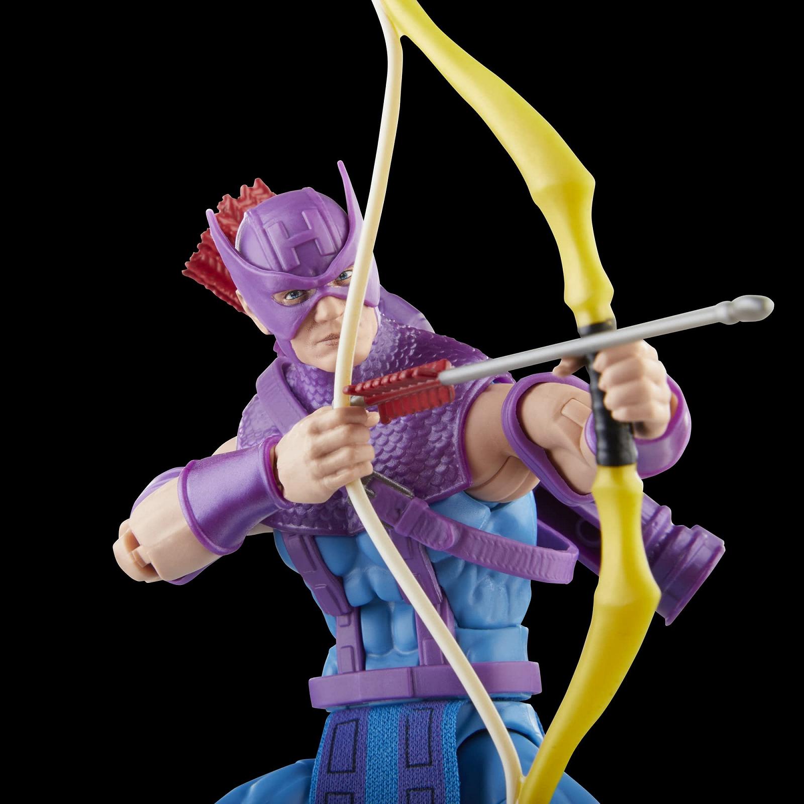 Экшн-фигурка Hasbro Marvel Legends Series Соколиный Глаз с Sky Cycle Avengers 60th Anniversary 15 см, фото №8