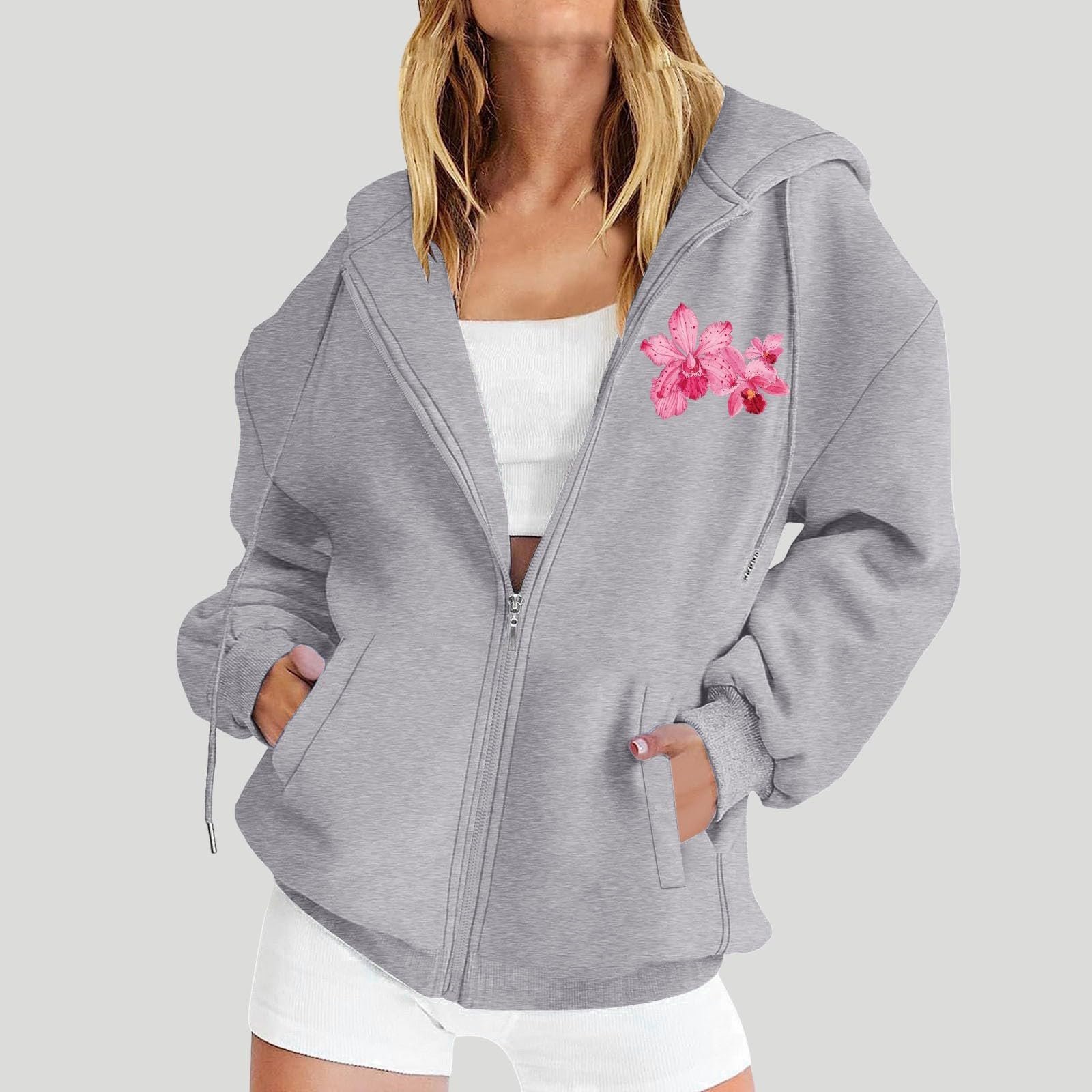 Женская Толстовка Спортивная Куртка с Капюшоном Повседневная Куртка с Капюшоном Oversize Пуловер Свитшот Толстовка на Молнии Спортивная Куртка Y2k Куртка с Капюшоном Осень-Зима на Молнии, фото №3 Женская Толстовка Спортивная Куртка с Капюшоном Повседневная Куртка с Капюшоном Oversize Пуловер Свитшот Толстовка на Молнии Спортивная Куртка Y2k Куртка с Капюшоном Осень-Зима на Молнии, фото №3