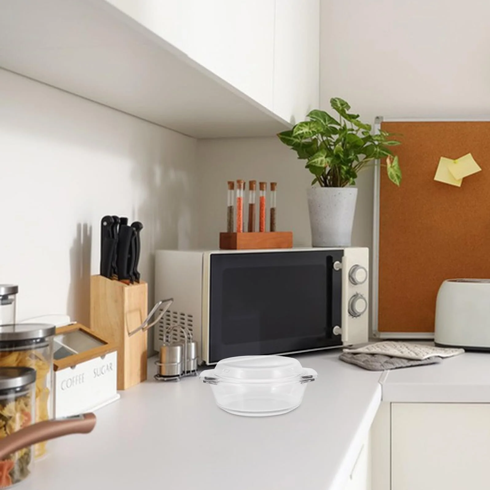 Форма для запекания стеклянная круглая с крышкой и ручками термостойкая, фото №7 Форма для запекания стеклянная круглая с крышкой и ручками термостойкая, фото №7