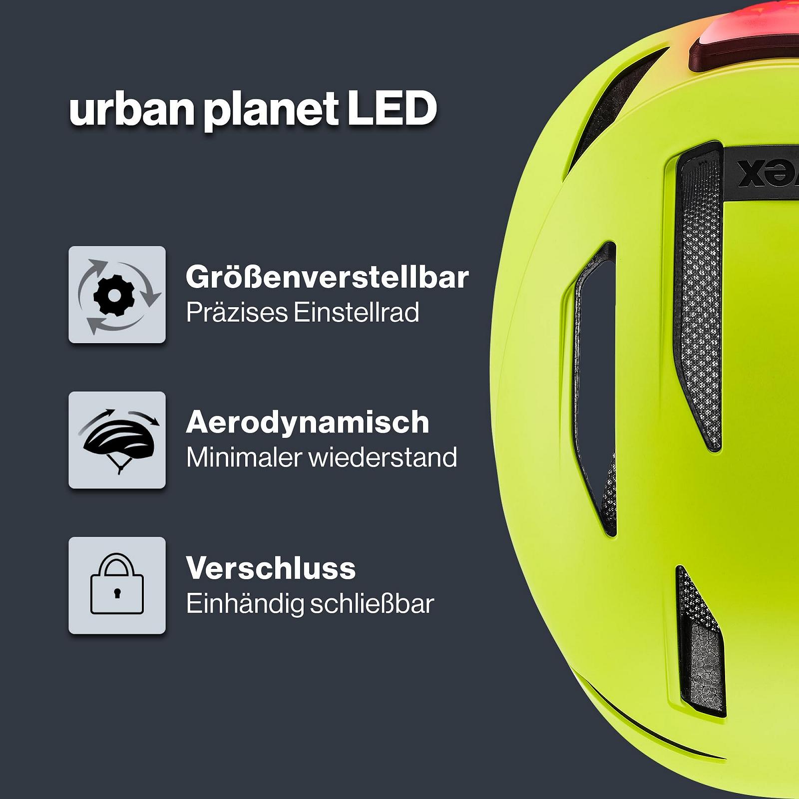 Шлем Велосипедный uvex urban planet LED, фото №2