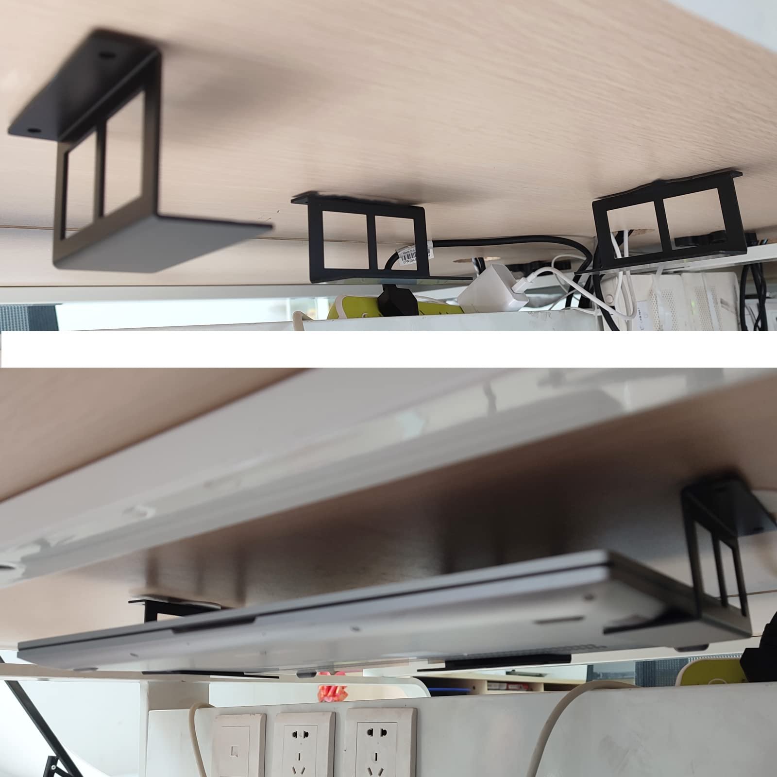 Крепление для ноутбука под стол PIAOLGYI с винтом, крепление для устройств до 6,9 см (2,7 дюйма) под стол для PS4, Xbox Series S, Xbox One S, кабельной приставки, ноутбука и прочего (3 шт. в упаковке), фото №4