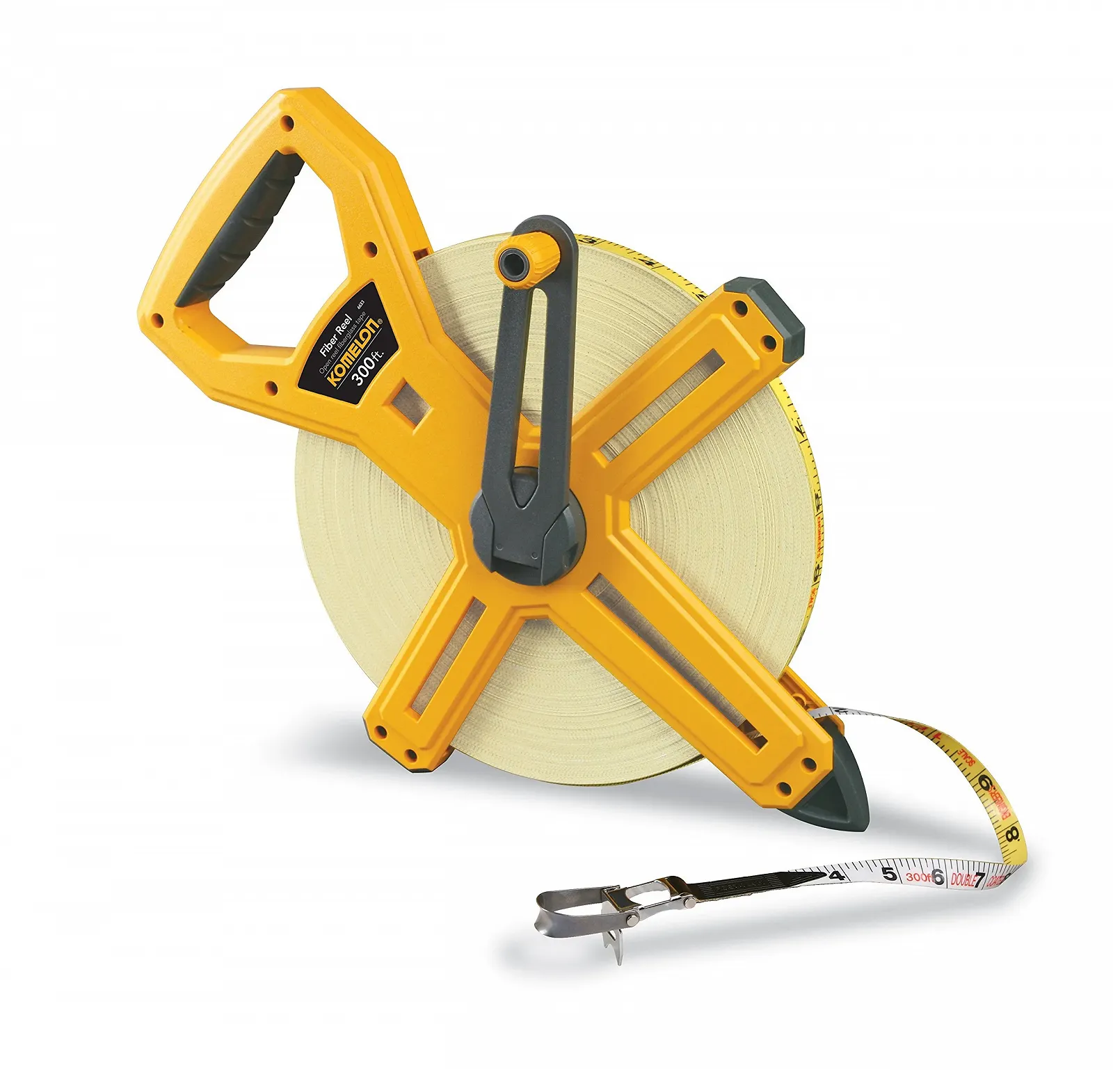Рулетка Komelon Відкрита котушка скловолоконна 330 футів Hi-Viz Жовтий, фото №2