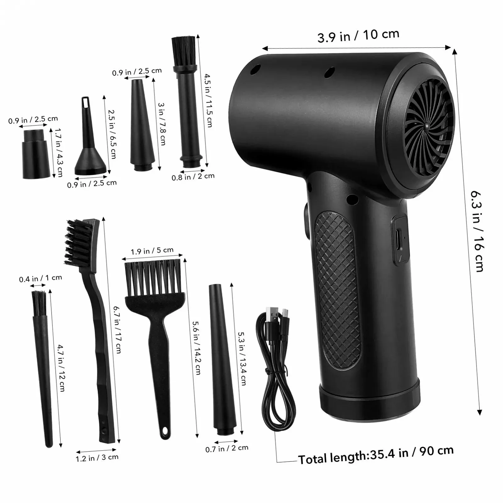 Электрическая воздуходувка LABRIMP Портативная беспроводная аккумуляторная, фото №2