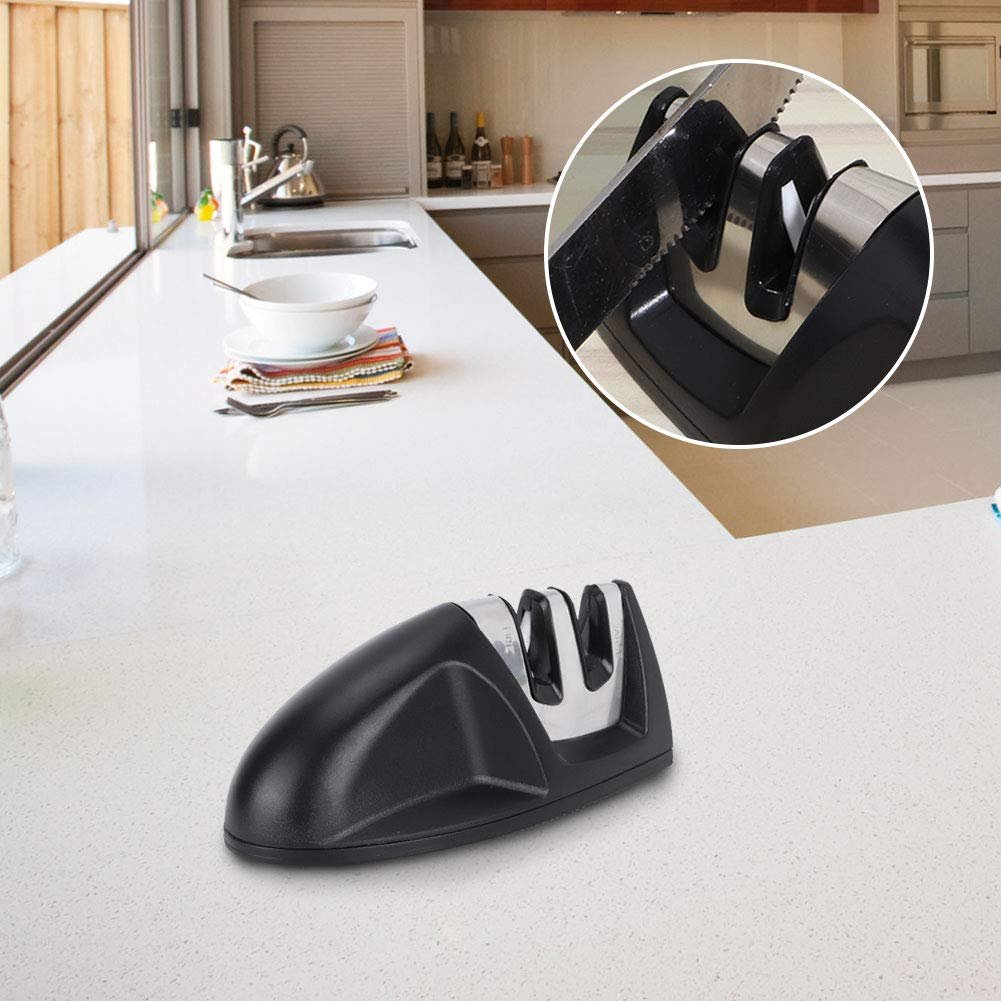 Точилка для ножей Acouto ручная 2 слота, фото №6