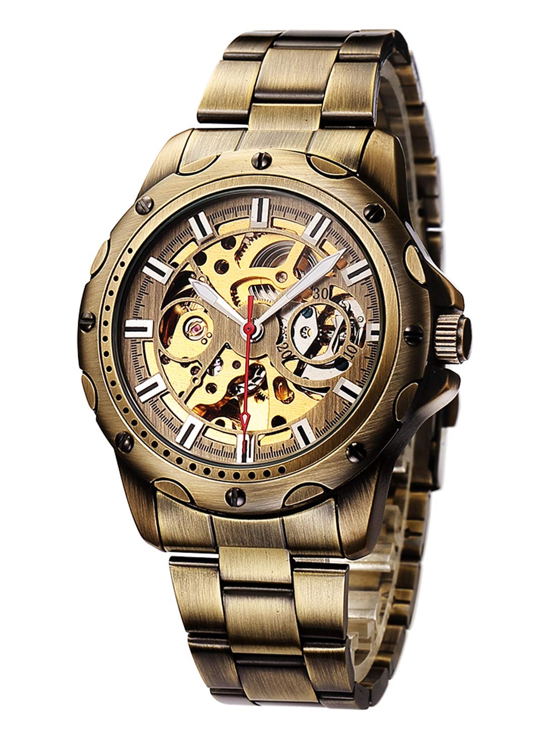 Автоматические часы Carrie Hughes CH19A Винтажные бронзовые кожаные, фото №1