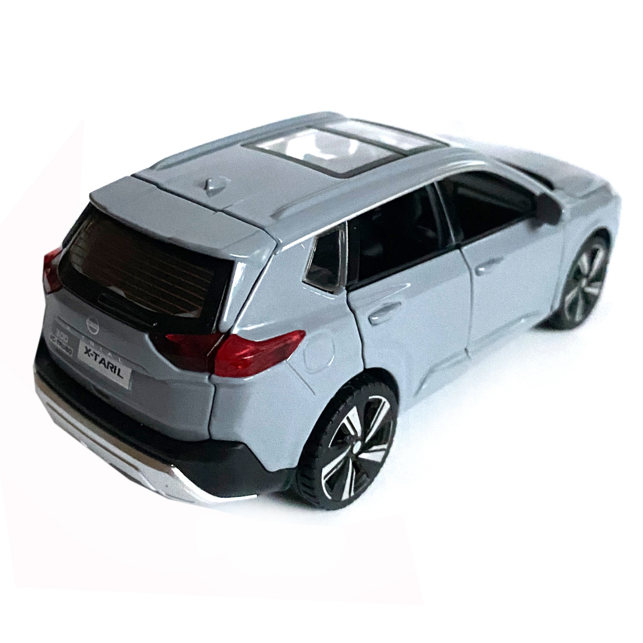 Игрушечная машинка металлическая Nissan X-Trail VC-Turbo 300 ниссан серая звук свет инерция откр двери, фото №6