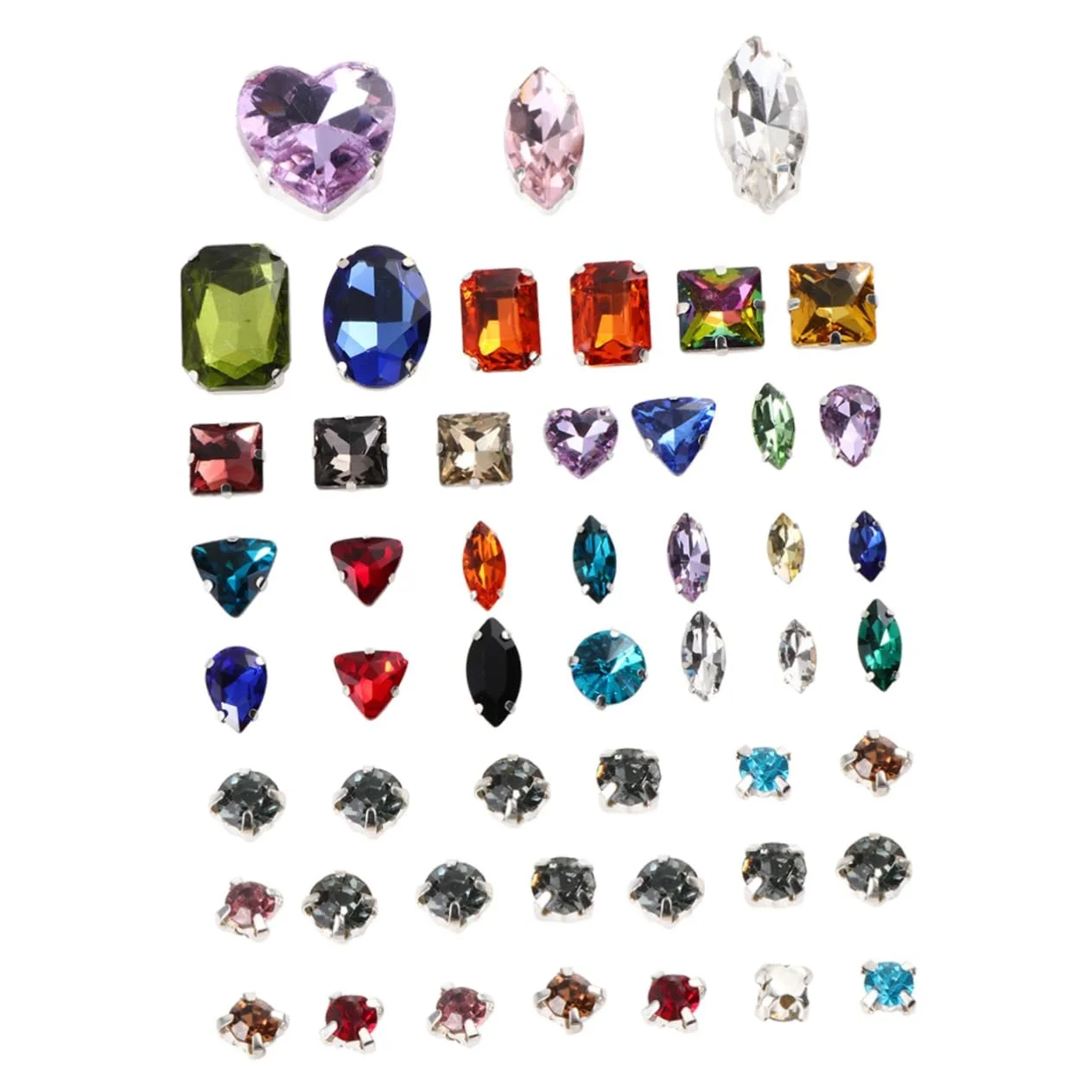 Стрази Скляні NUOBESTY 50 шт., фото №1