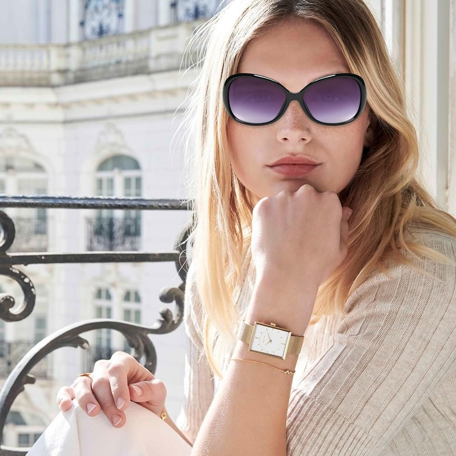 Сонцезахисні окуляри JSTHHTT Жіночі Ретро 3 штуки Різнокольорові, фото №5 Сонцезахисні окуляри JSTHHTT Жіночі Ретро 3 штуки Різнокольорові, фото №5