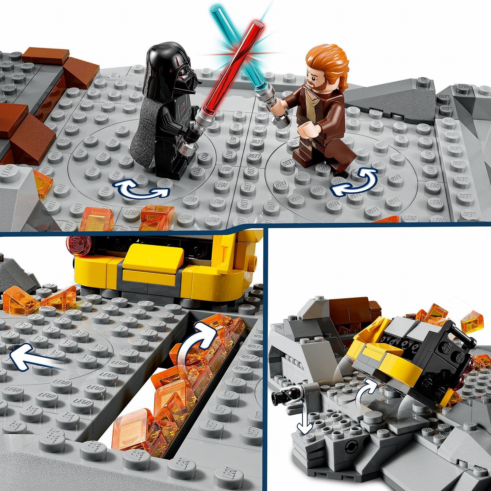 Конструктор LEGO Star Wars 75334 Игровой набор Оби-Ван Кеноби против Дарта Вейдера с дуэльными платформами и минифигурками для детей от 8 лет, фото №4
