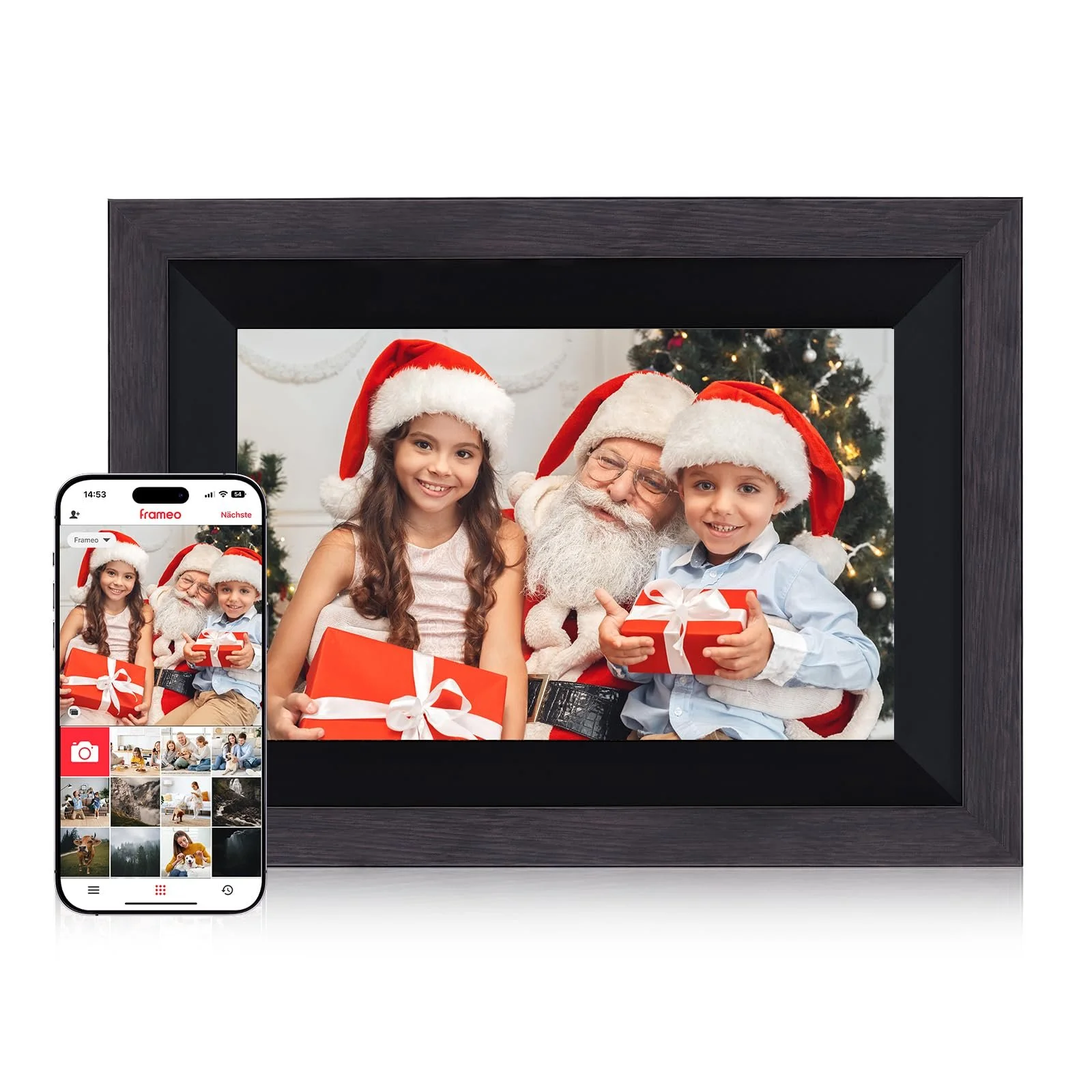 Цифровая фоторамка Rollei Smart Frame WiFi 105 10.1 дюйма 1920 x 1200 Touch 32GB Wood Black, фото №1 Цифровая фоторамка Rollei Smart Frame WiFi 105 10.1 дюйма 1920 x 1200 Touch 32GB Wood Black, фото №1