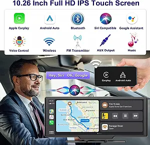 Автомагнітола CAMECHO A3247 / 10.26" / Сенсорна / Apple CarPlay / Android Auto / Bluetooth / WI-FI / FM / USB / AUX / TF slot synthetic.ua - Фото 1