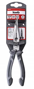 Плоскогубцы KWB удлиненные 200 мм изогнутые режущие кромки закаленные, хром-ванадиевая сталь synthetic.ua - Фото 1