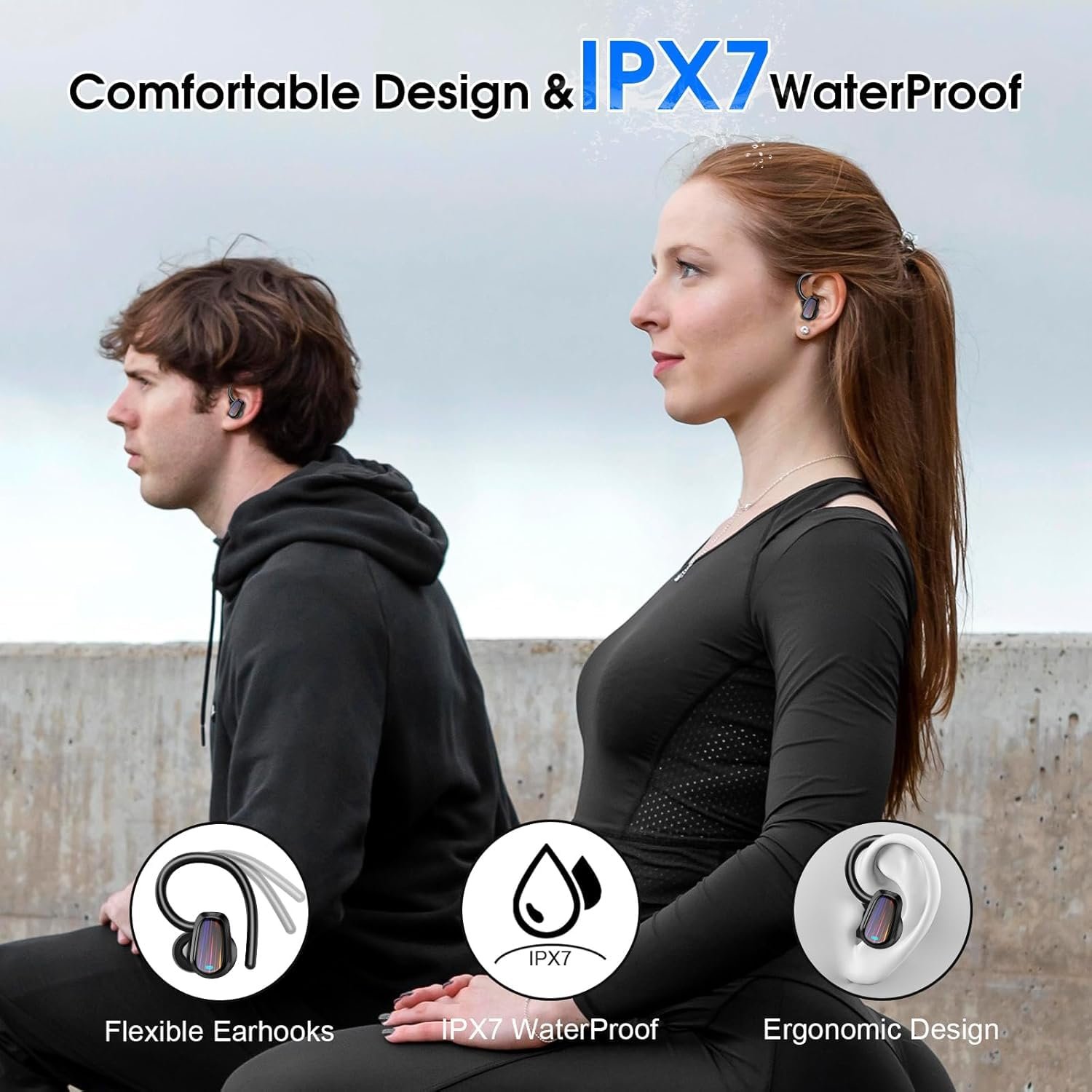 Навушники-перекладачі Bluetooth OYIB для навчання, подорожей, бізнесу, голосовий, фото №6