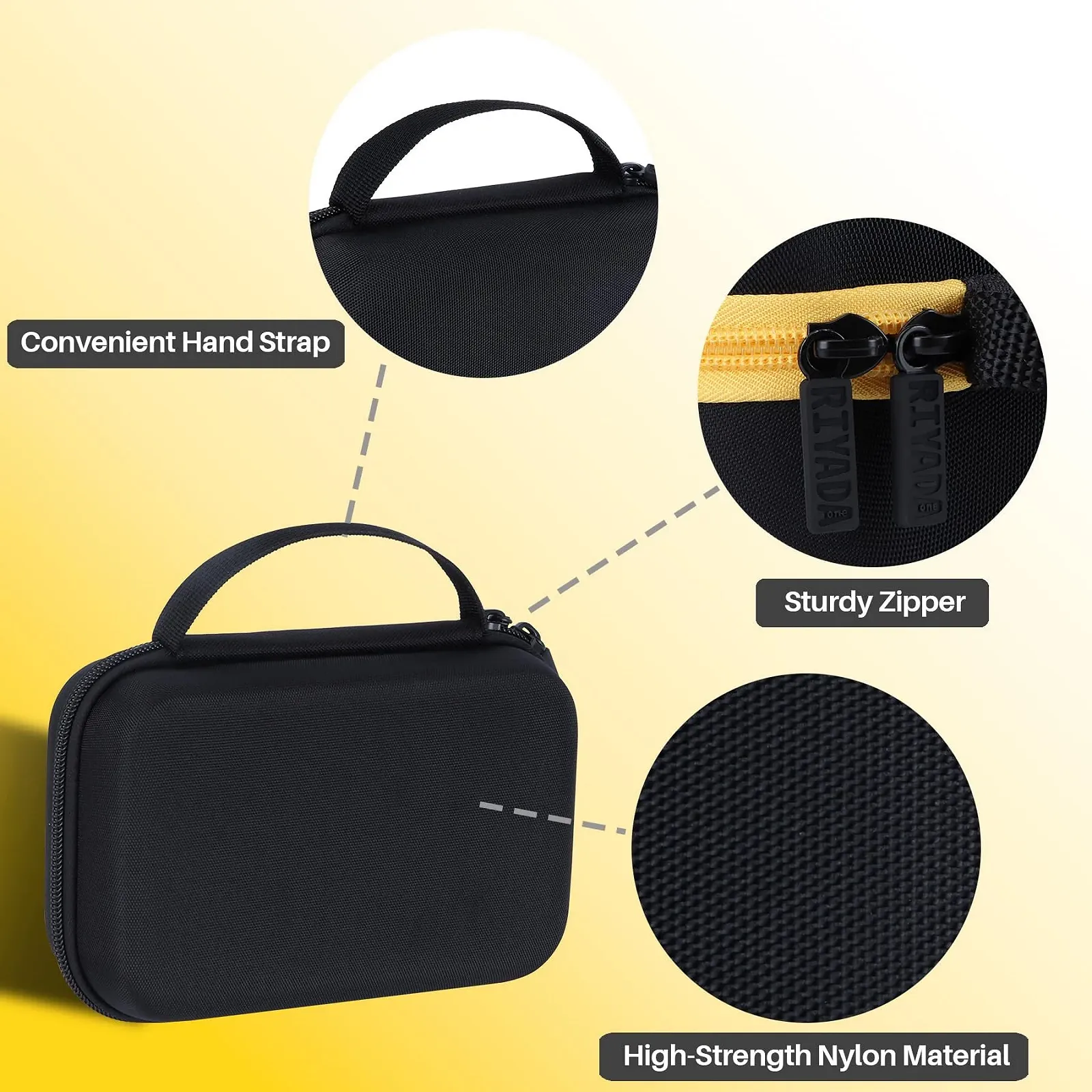 Жорсткий захисний чохол RIYADAone для Mini Shot 3 Retro / Mini Shot 3 ERA чорний, фото №5