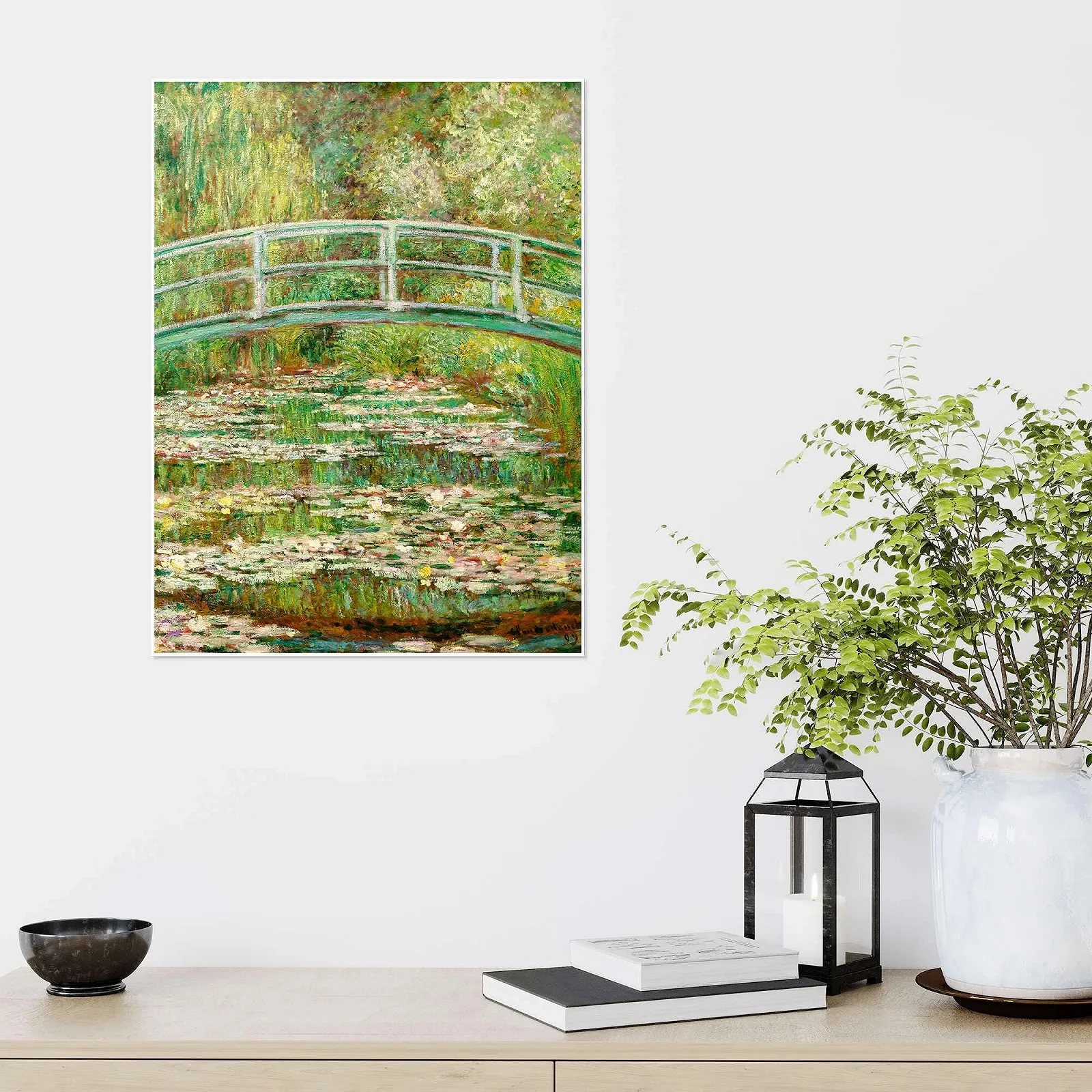 Постер Claude Monet Мост через пруд с кувшинками, 1899 60 x 80 см Зеленый, фото №4