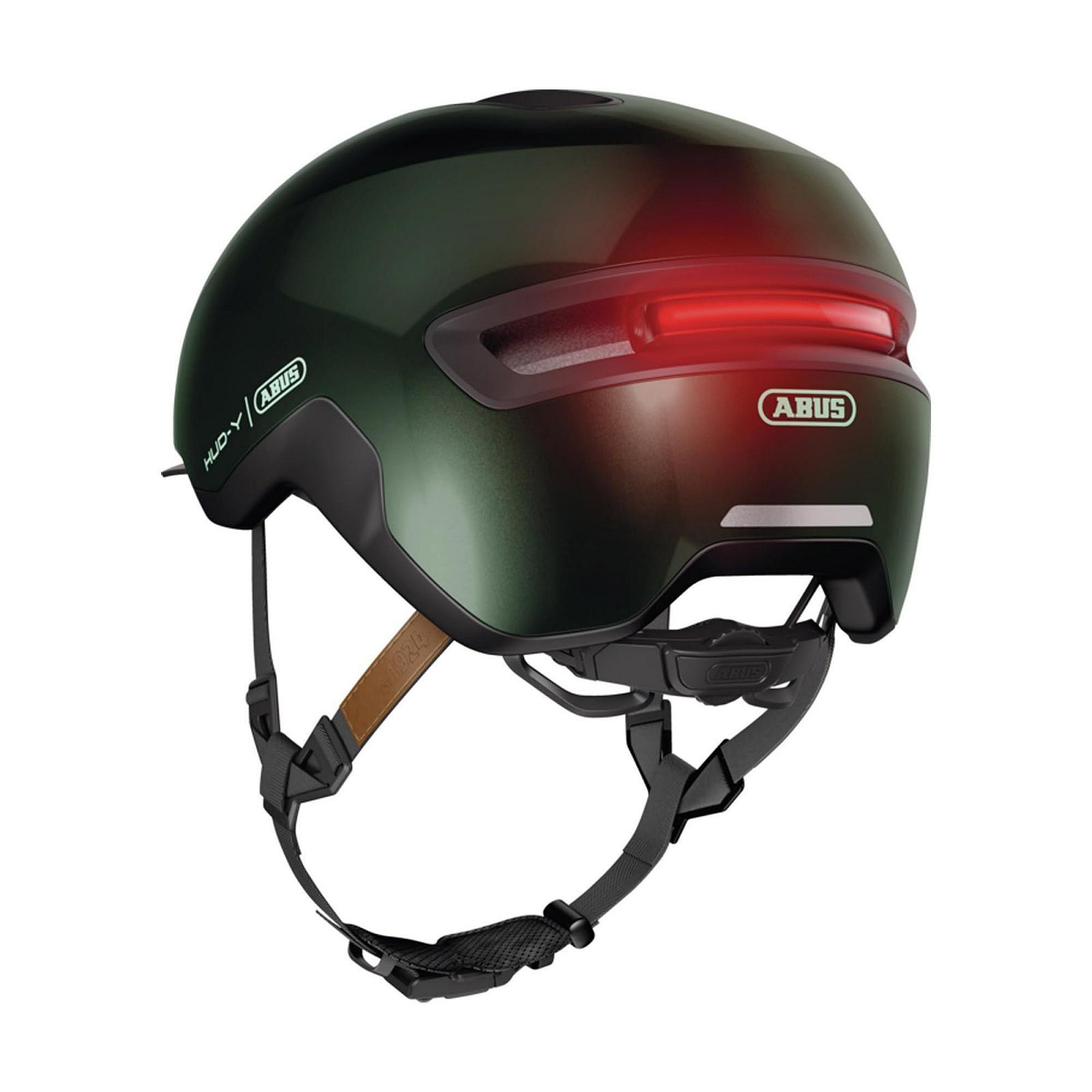 Шолом ABUS Urban HUD-Y з магнітним, перезаряджуваним заднім LED-ліхтарем і магнітною застібкою, фото №4