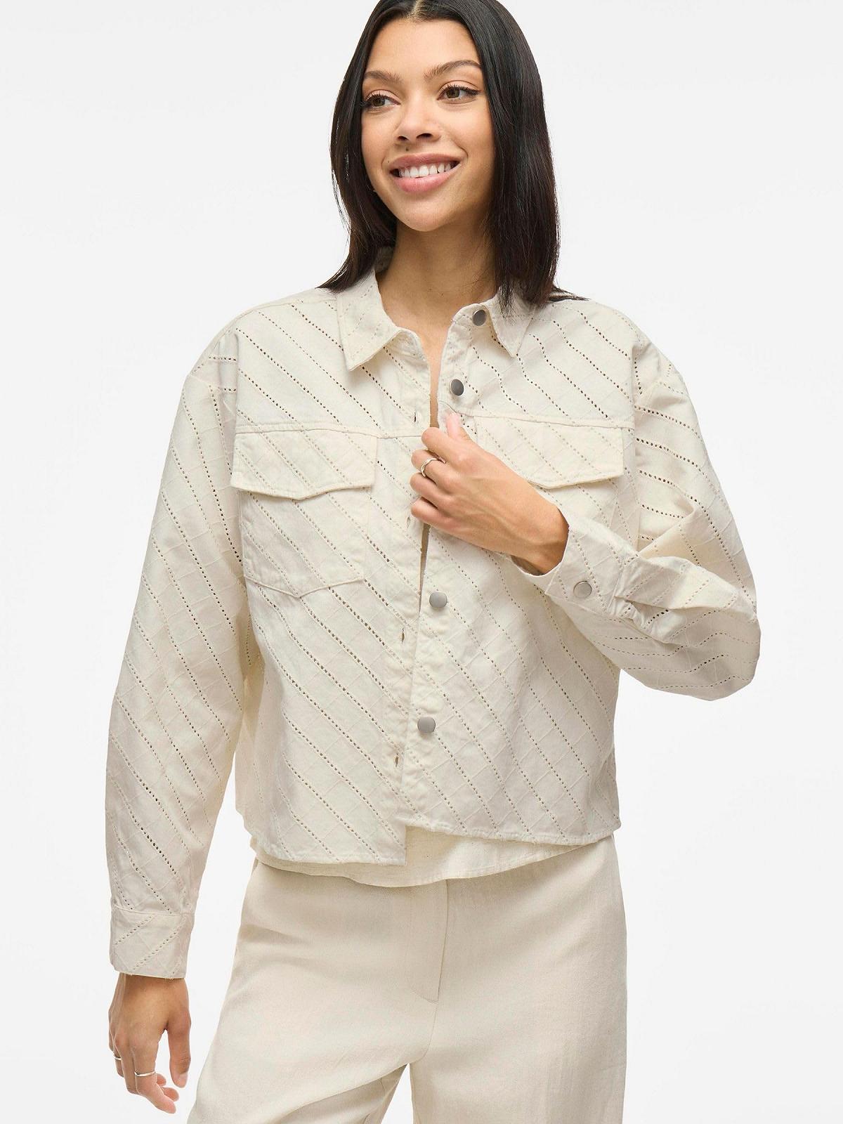 Джинсова куртка Vila Visanti L/S Emb Жіноча, фото №7