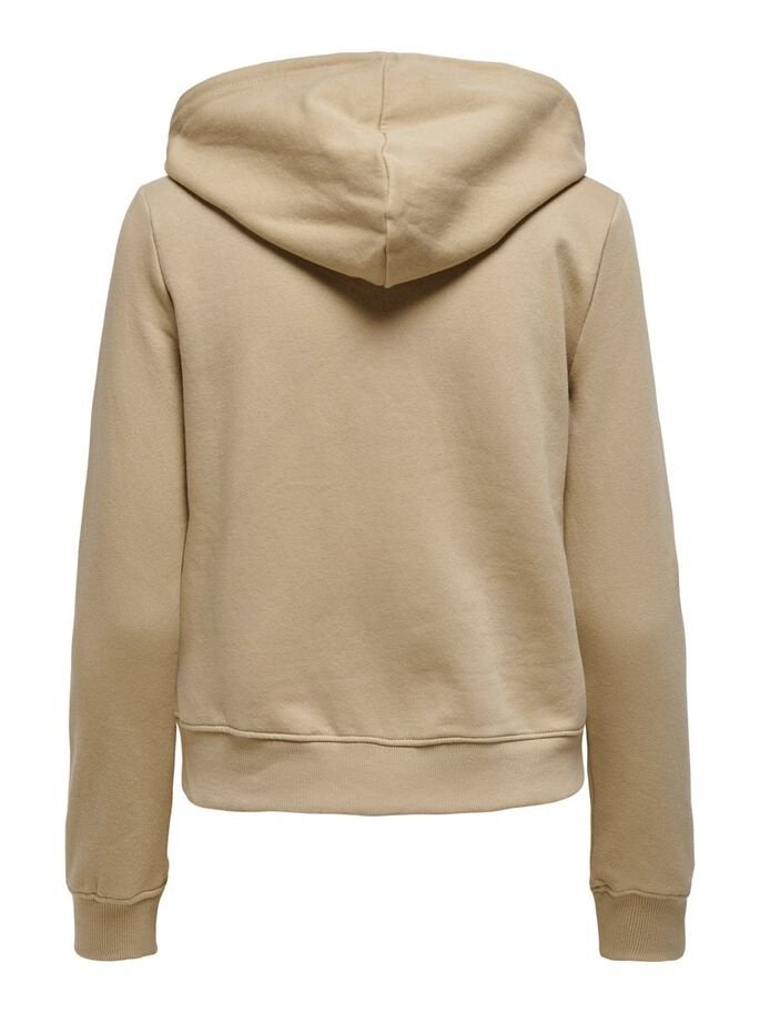 Світшот ONLFEEL LIFE L/S ZIP HOOD SWT 15240765-Humus ONLY L, фото №2