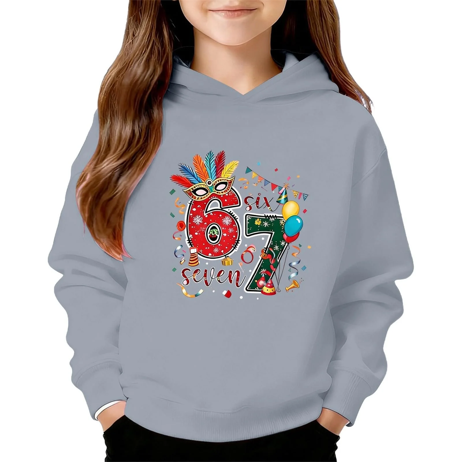 Худі з принтом 67, фото №1