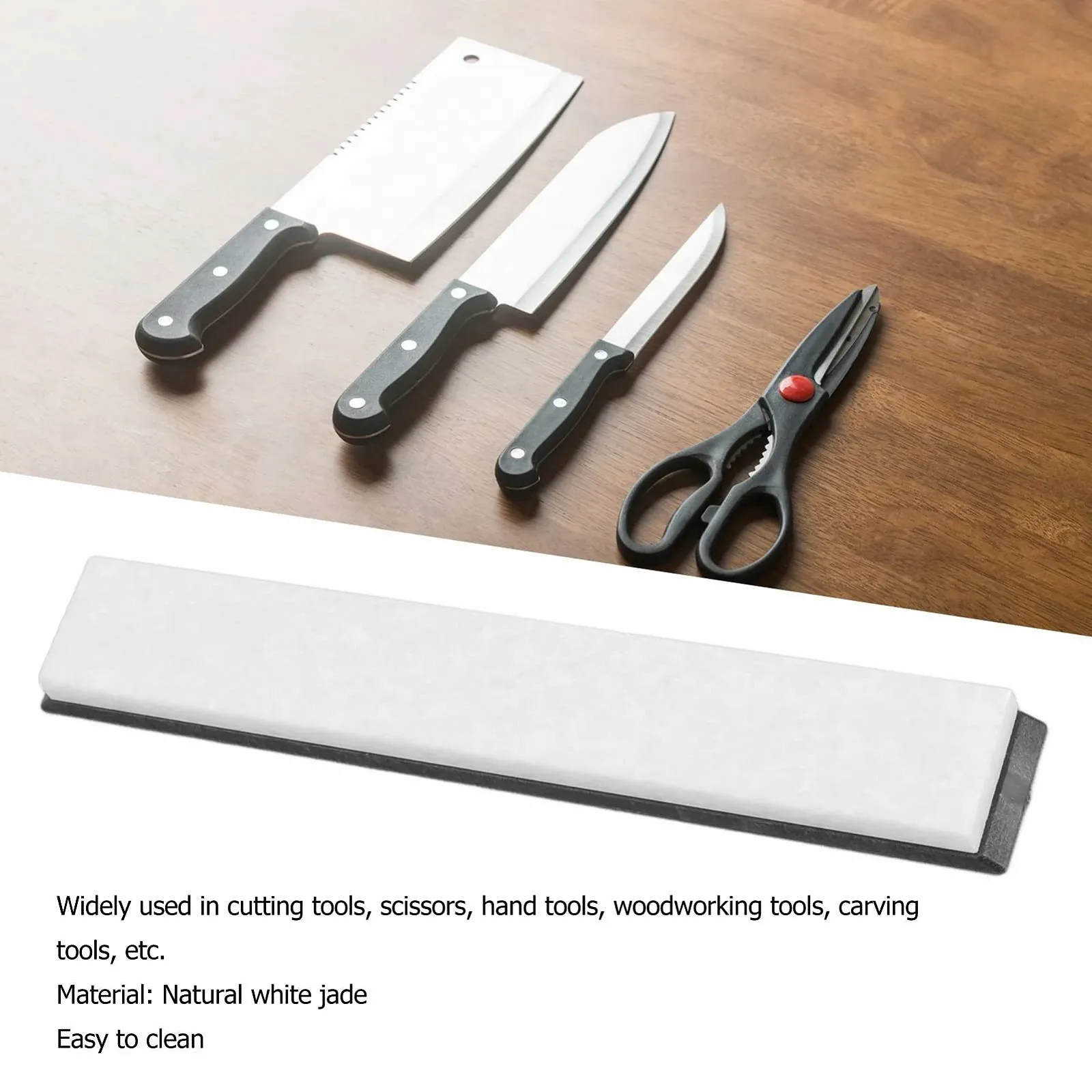 Точильний камінь для ножів та ножиць 8000 Grit White Jade алмазний, фото №3