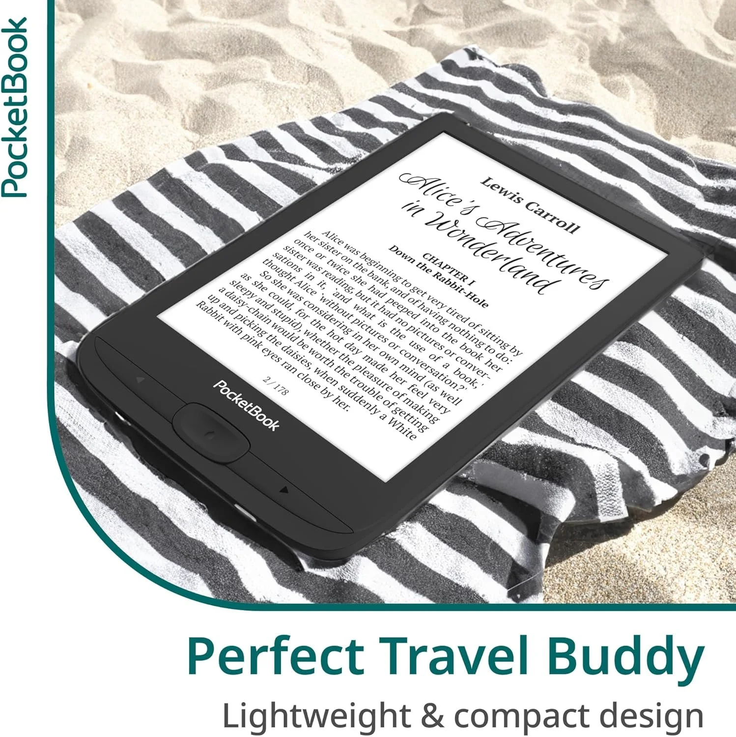 Електронна книга 6"  Basic Lux 4 / 8ГБ / Wi-Fi / SD слот / сенсорний E-Ink екран (758 × 1024) / Настроювана яскравість / Динаміки / Чорний (PB618-P-WW), фото №7