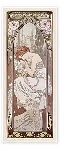 Постер Alfons Mucha The Four Times of the Day - Night Sleep 40 x 100 см - Фото 1