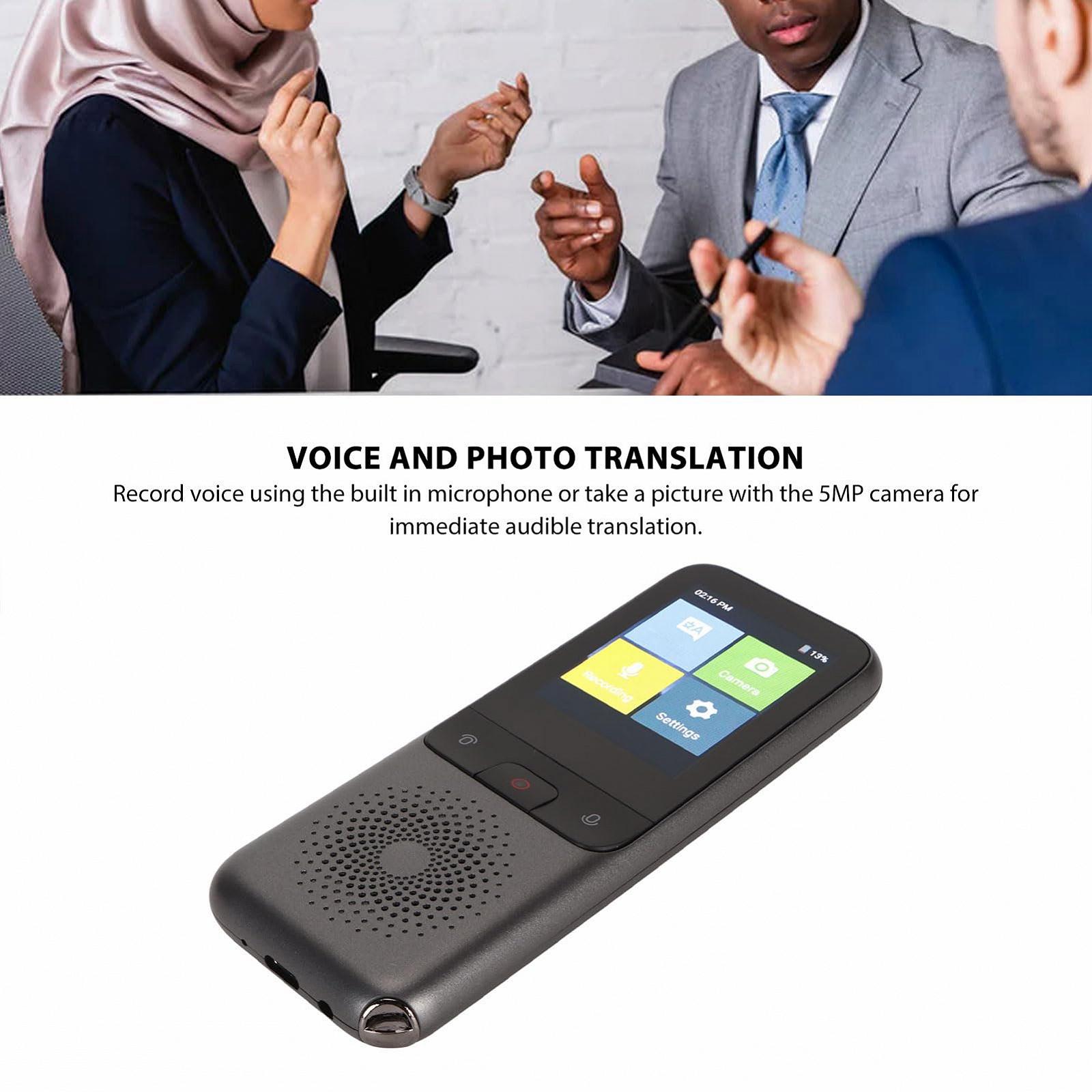 Устройство для перевода VBESTLIFE, 112 онлайн и 10 оффлайн языков, карманный, два микрофона, камера 5 Мп, фото №3