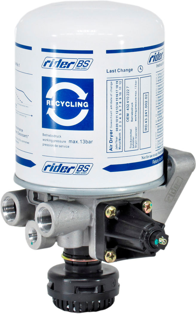 Кран вологовідділювач MAN 2000 TGA TGL TGM TGS Rider DAF IVECO SCANIA осушувач повітря RD 87.87.988, фото №1