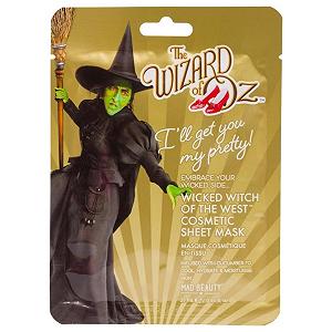 Тканевая Маска для лица Mad Beauty The Wizard of Oz Wicked Witch Зеленая, с экстрактом огурца и алоэ вера - Фото 1