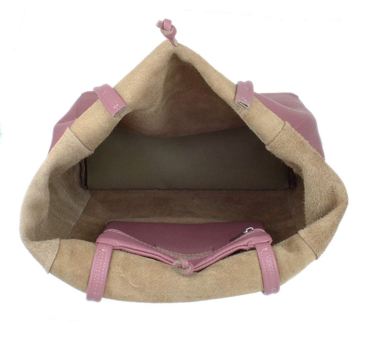 Шкіряна жіноча сумка з відкритим верхом Girly Handbags, фото №3