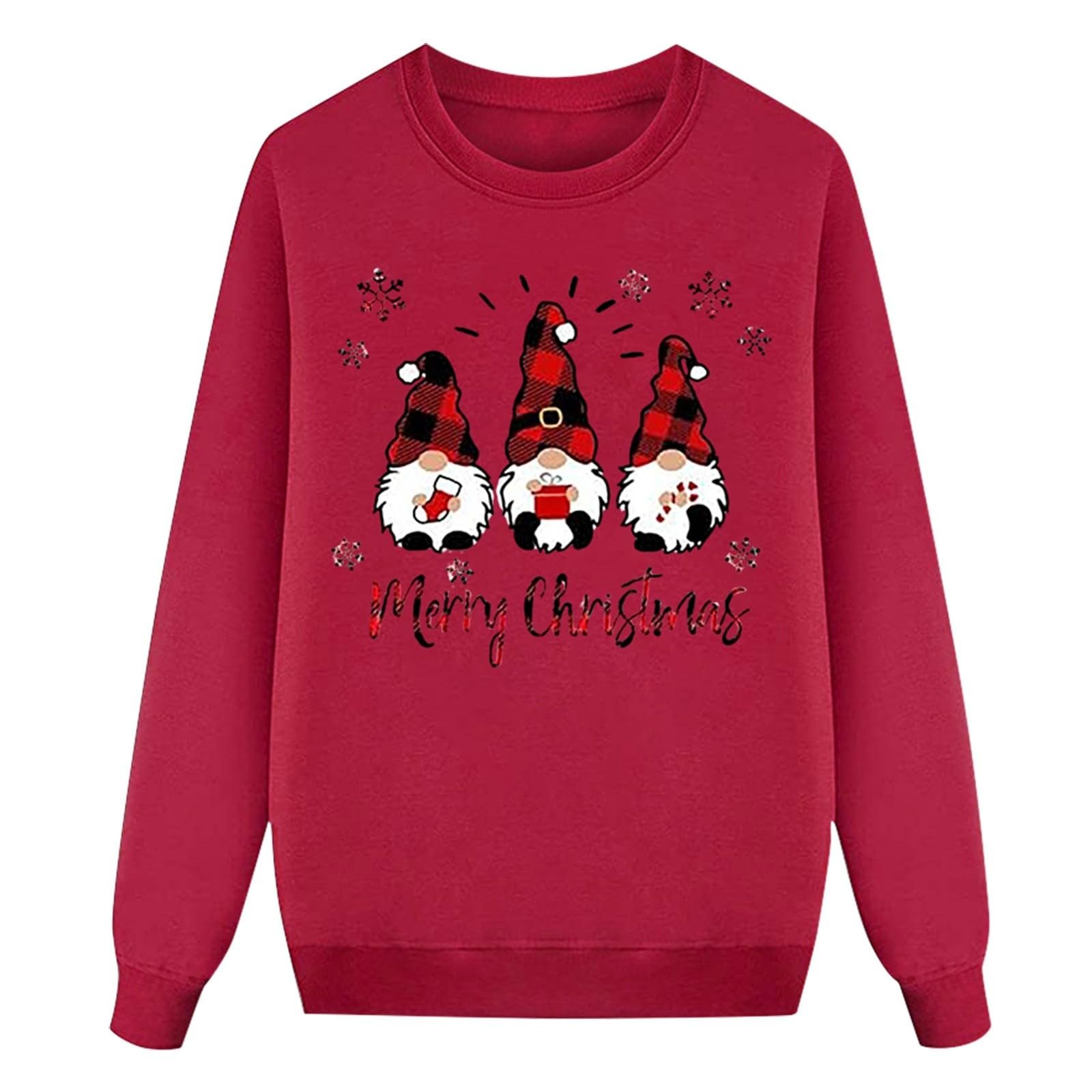 Свитшот Generisch 2025 с рождественским принтом, с длинными рукавами, комплект из трех предметов для семьи, одежда для родителей и детей (папа стиль), фото №1