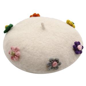 Берет Yeeplant С цветочным декором Зимний Белый, белый, One size - Фото 1