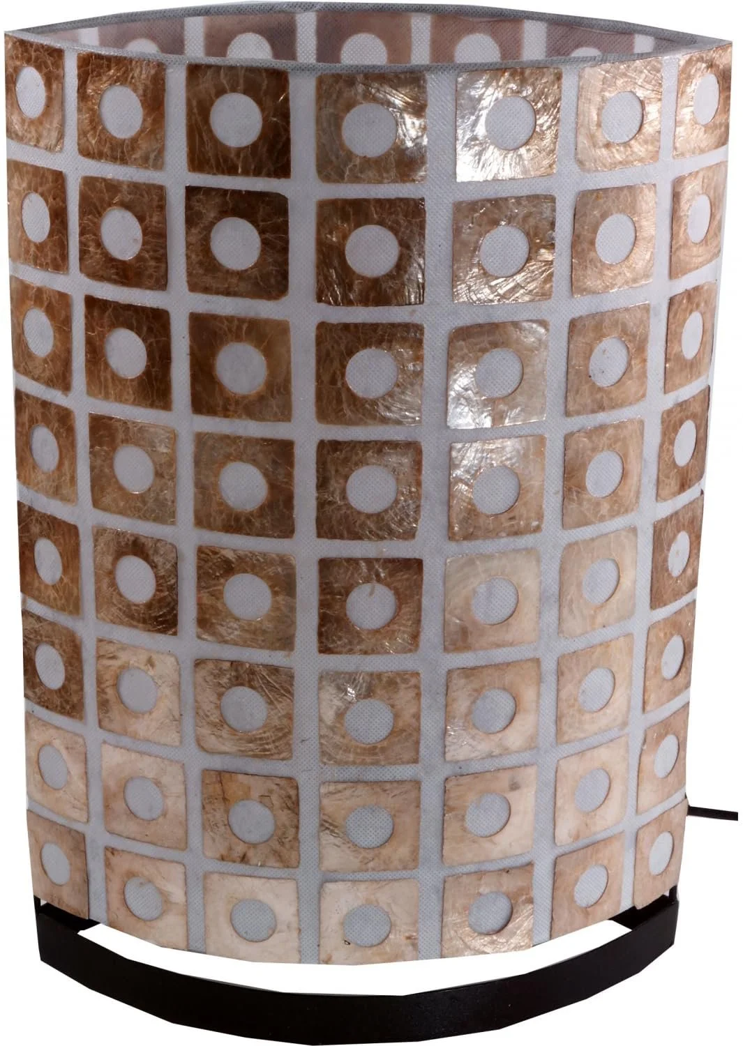 Настільна лампа GURU SHOP Namuno Handmade Capiz 40 cm, фото №3